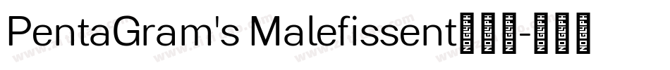 PentaGram's Malefissent转换器字体转换